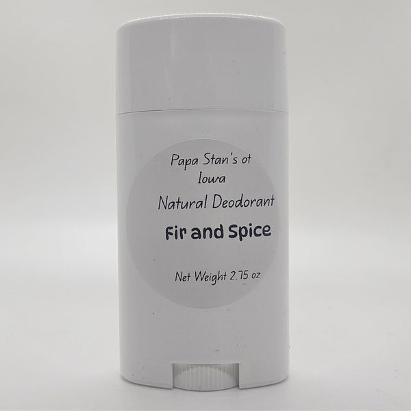 Fir and Spice Natural Deodorant by Papa Stan's of Iowa