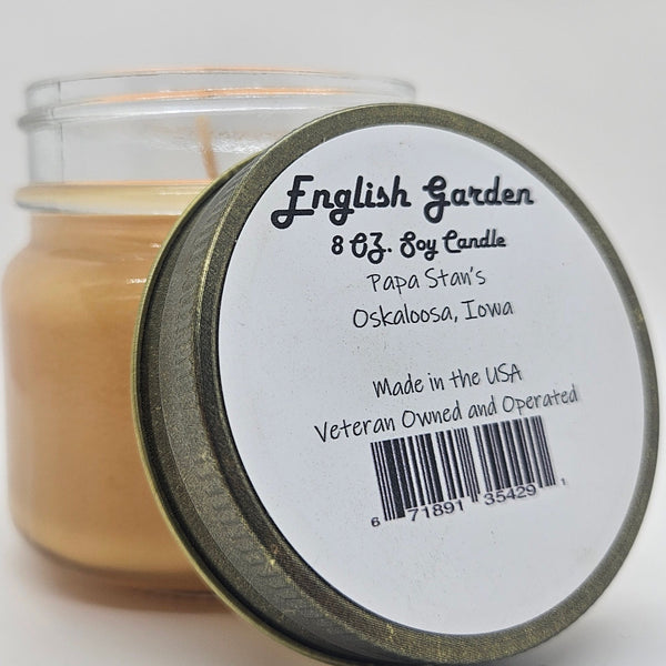 English Garden Soy Candle by Papa Stan's of Iowa