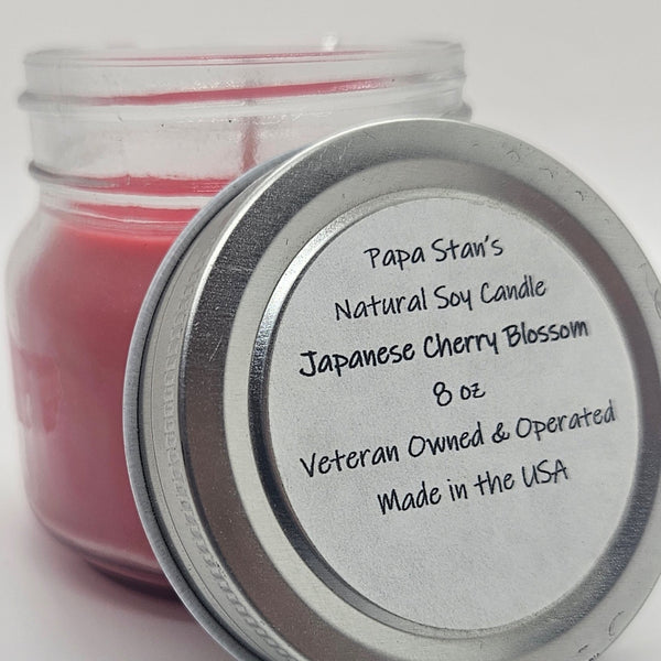 Cherry Blossom Soy Candle by Papa Stan's of Iowa