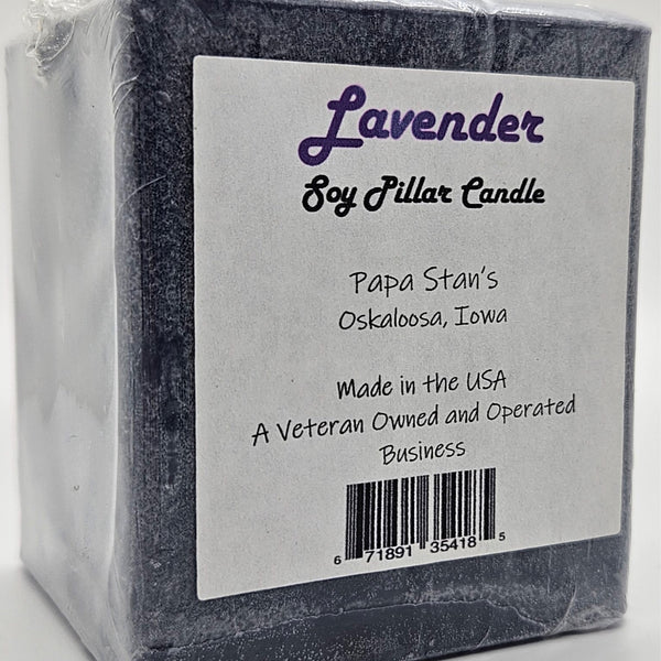 Lavender Soy Candle by Papa Stan's of Iowa