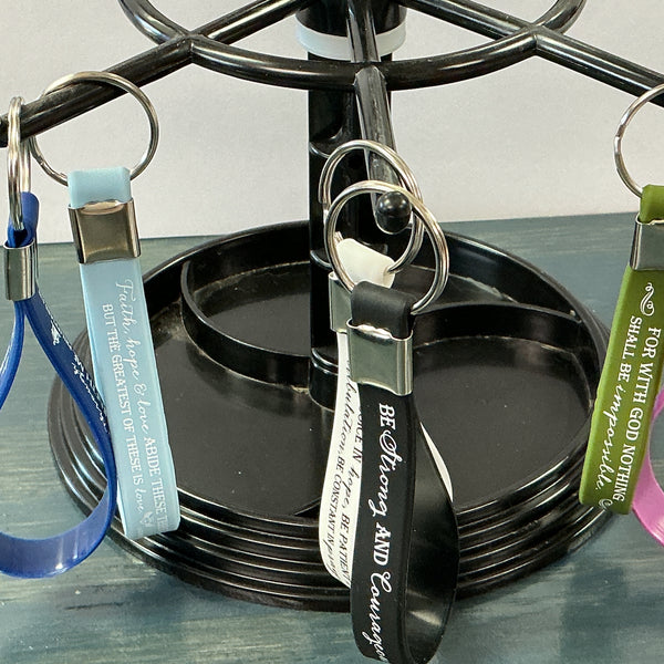 Silicon Inspirational Key Chain