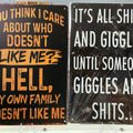Metal signs