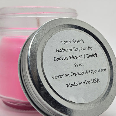 Cactus Flower / Jade Soy Candle by Papa Stan's of Iowa