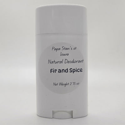 Fir and Spice Natural Deodorant by Papa Stan's of Iowa