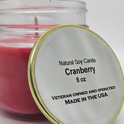 Cranberry Soy Candle by Papa Stan's of Iowa