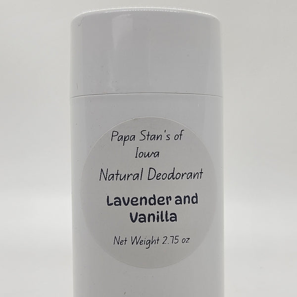 Lavender Vanilla Natural Deodorant by Papa Stan's of Iowa