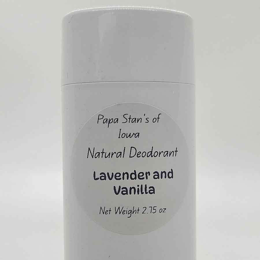 Lavender Vanilla Natural Deodorant by Papa Stan's of Iowa