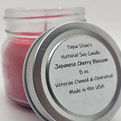 Cherry Blossom Soy Candle by Papa Stan's of Iowa