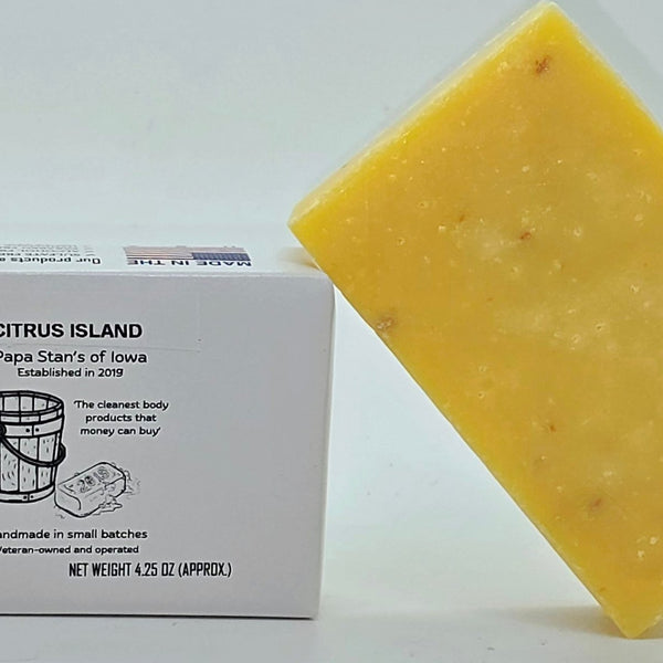 Island Citrus for Men Body Bar by Papa Stan's of Iowa