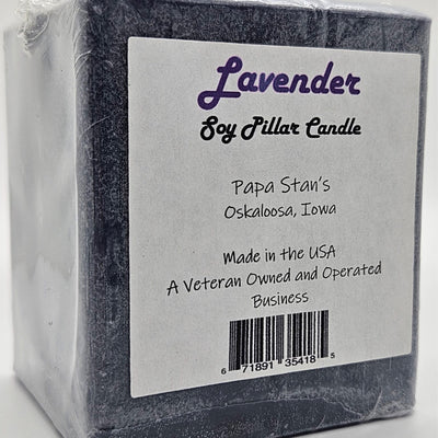 Lavender Soy Candle by Papa Stan's of Iowa