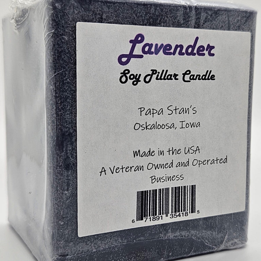 Lavender Soy Candle by Papa Stan's of Iowa