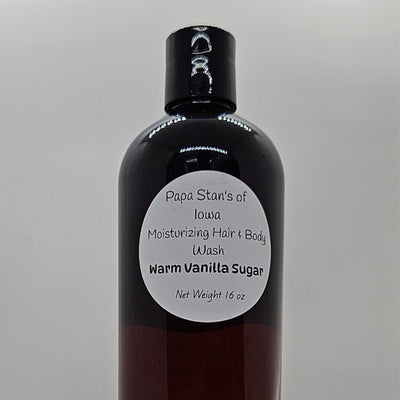 Warm Vanilla Sugar Hair and Body Wash by Papa Stan's of Iowa