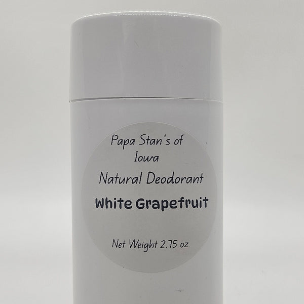 White Grapefruit Natural Deodorant by Papa Stan's of Iowa