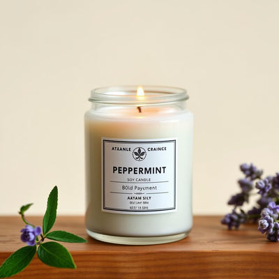 Peppermint Soy Candle by Papa Stan's of Iowa